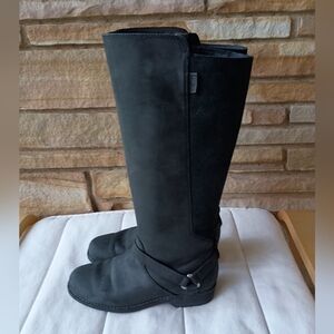 Teva Black Women's Weatherproof Leather Knee-High Boots_6